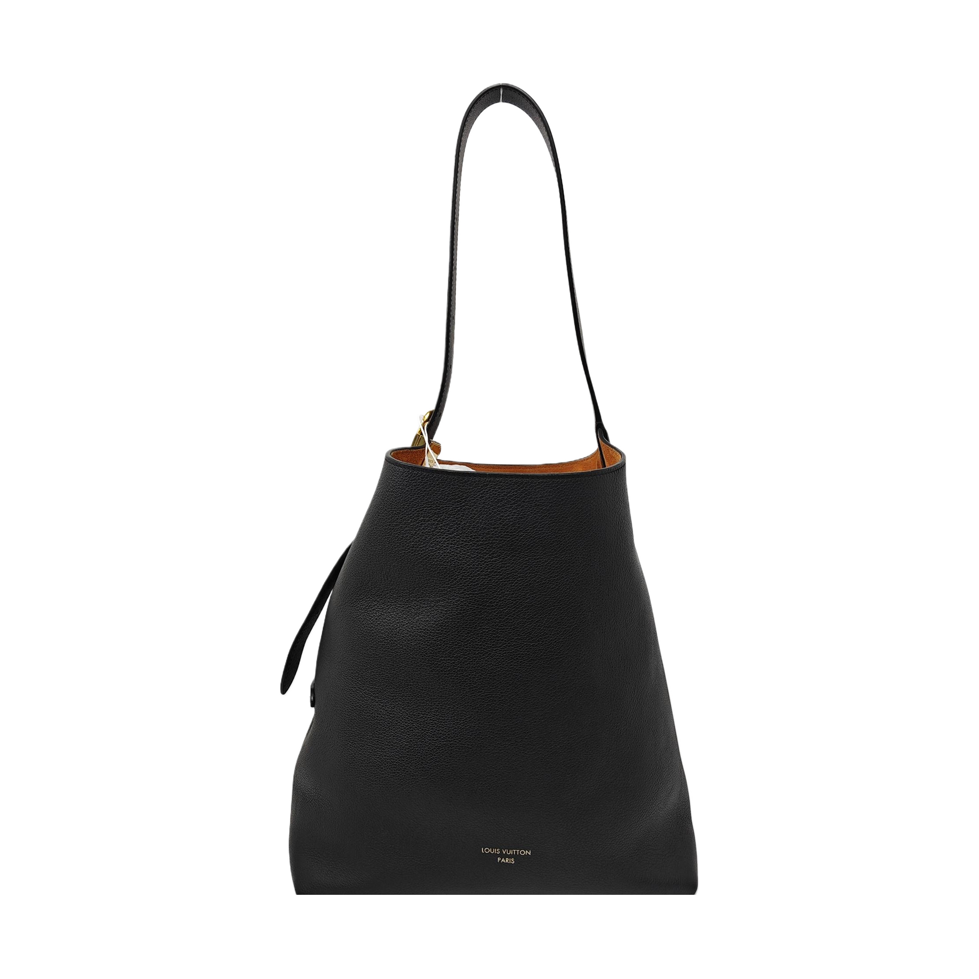LOW KEY HOBO MM Monogram Calfskin Black