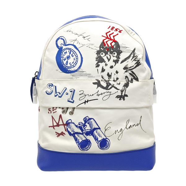 Fabric Backpack White