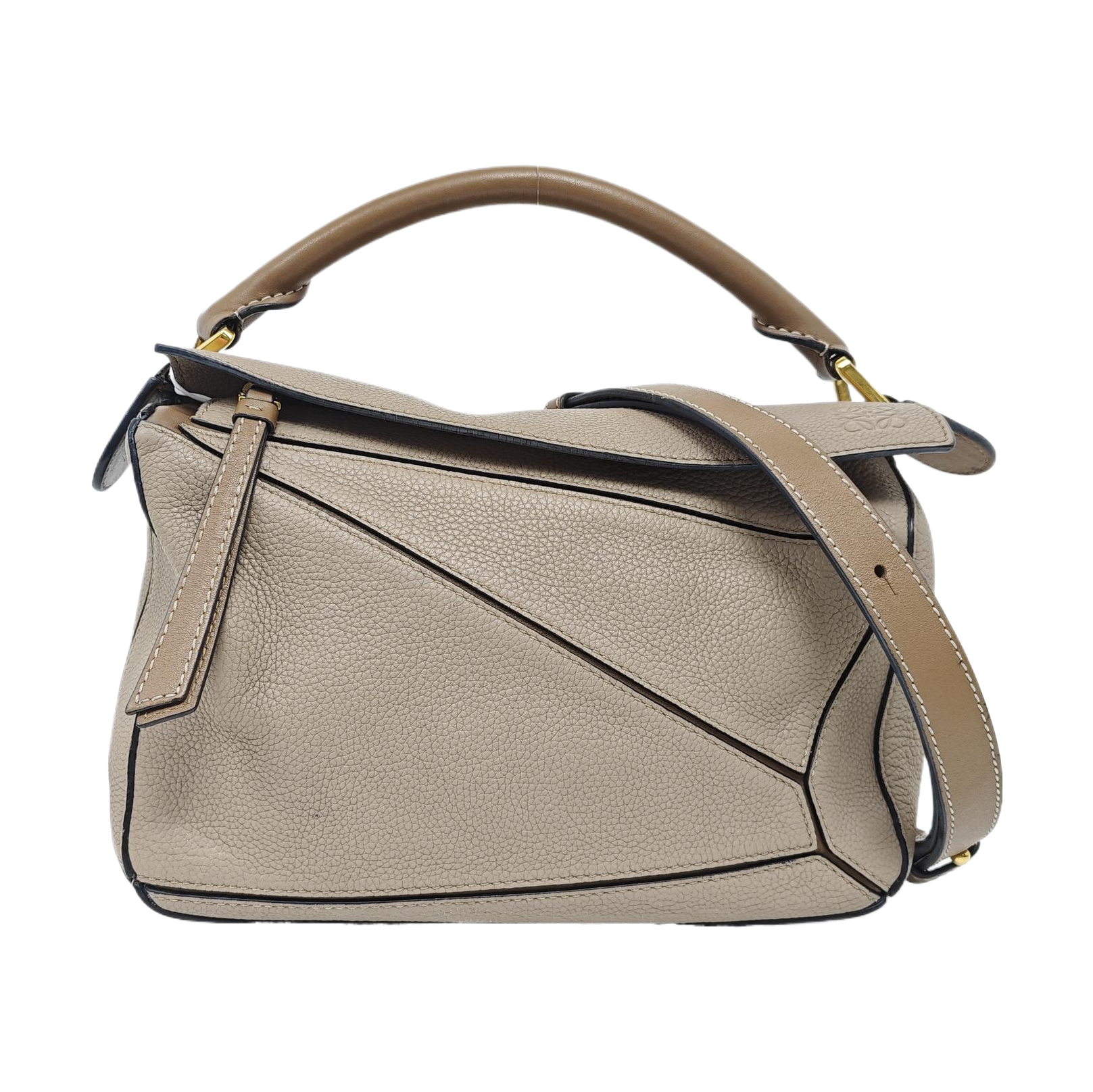 Puzzle Small Calfskin Beige