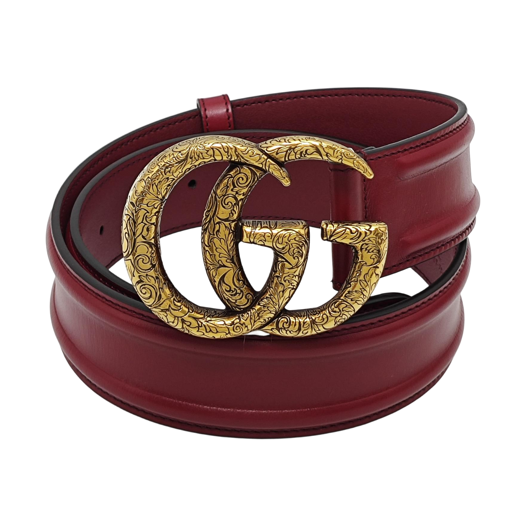 Leather Belt Red
