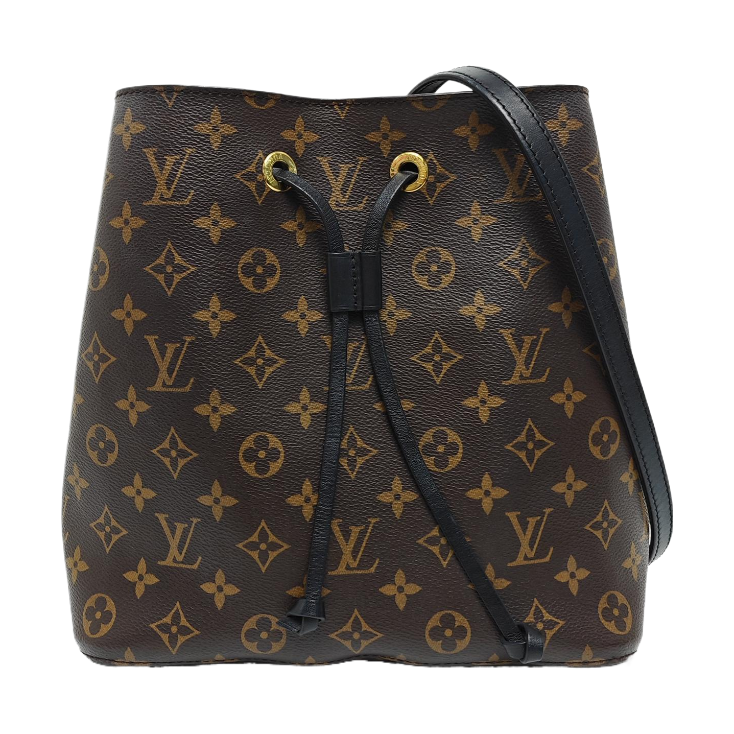 NÉONOÉ MM Monogram Coated Canvas Brown