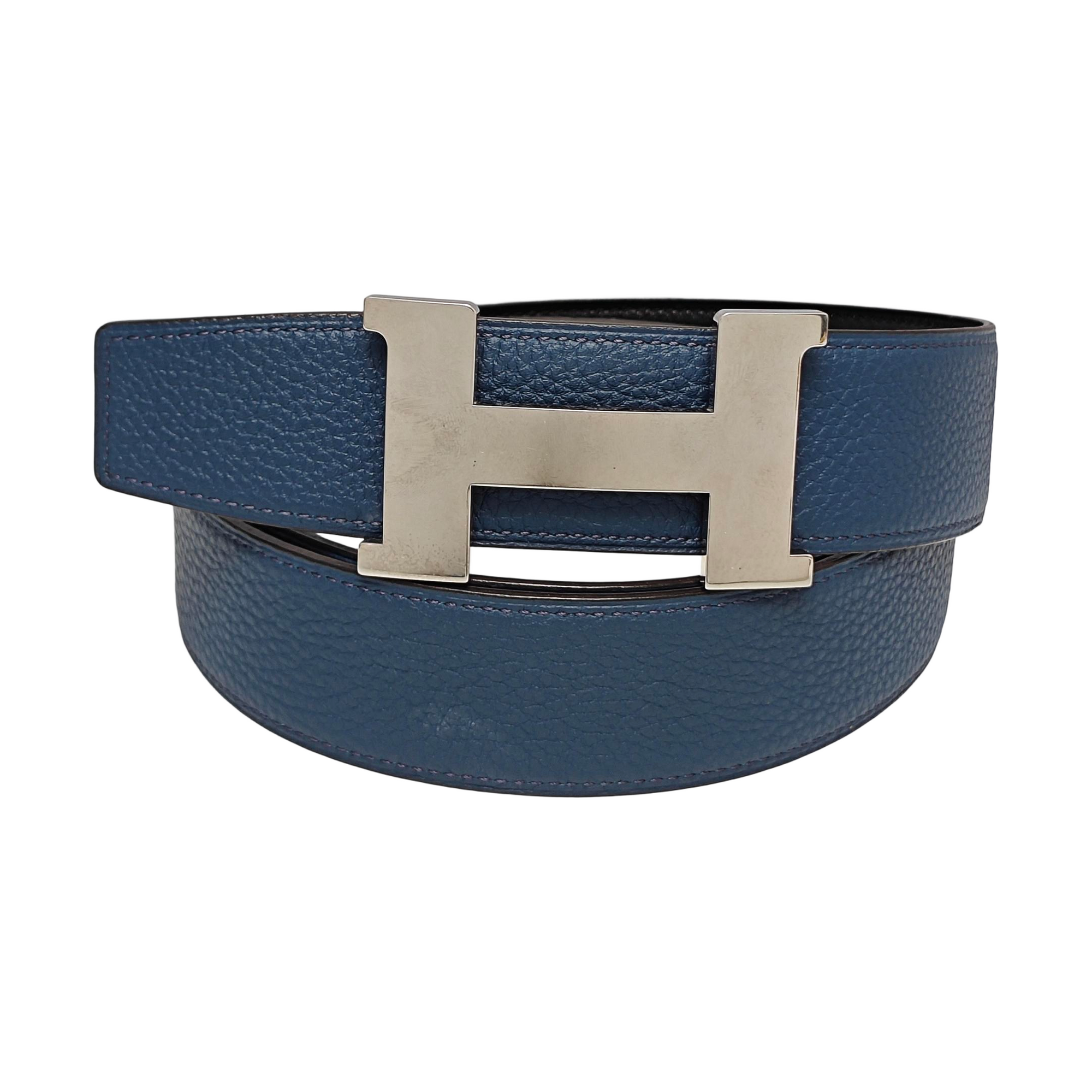 Leather Belt Blue