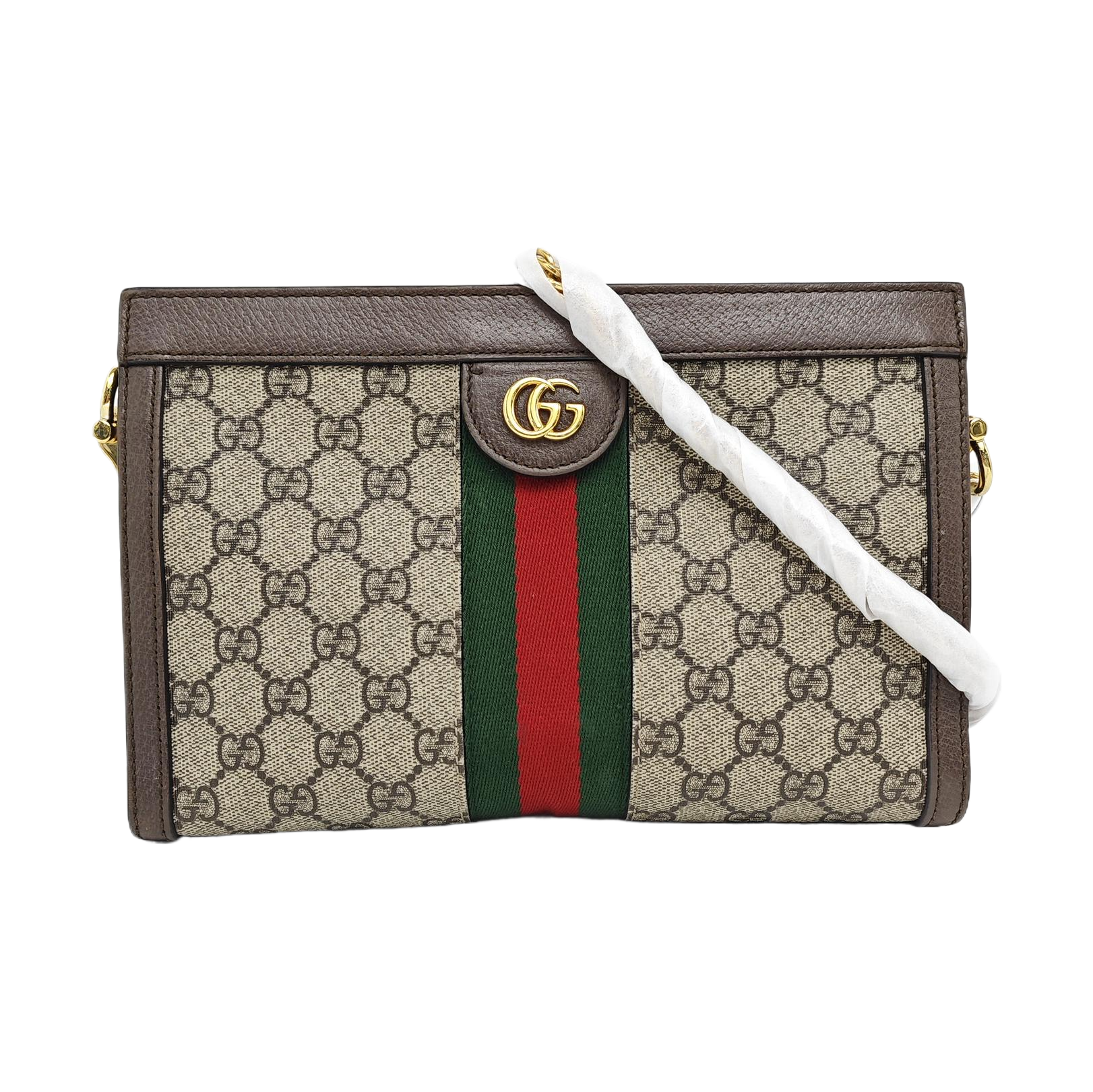 Ophidia Small Monogram Coated Canvas Beige