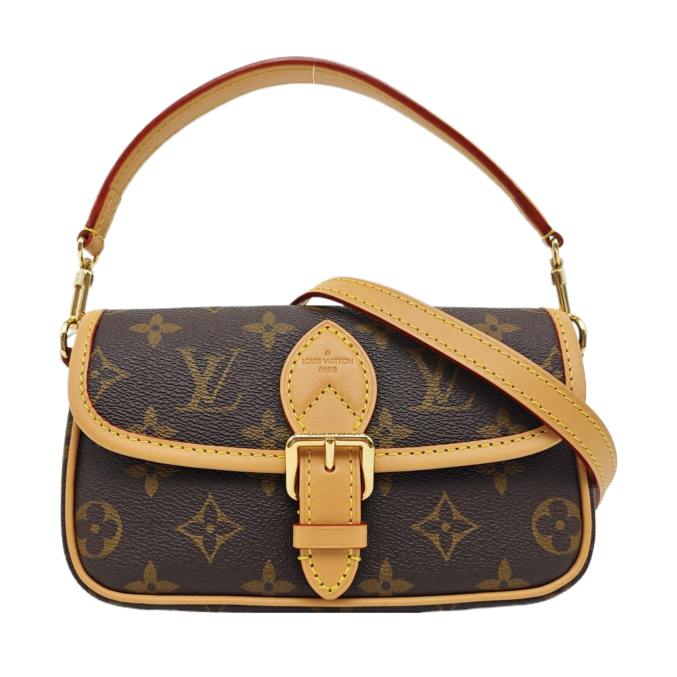 DIANE Nano Monogram Coated Canvas Brown