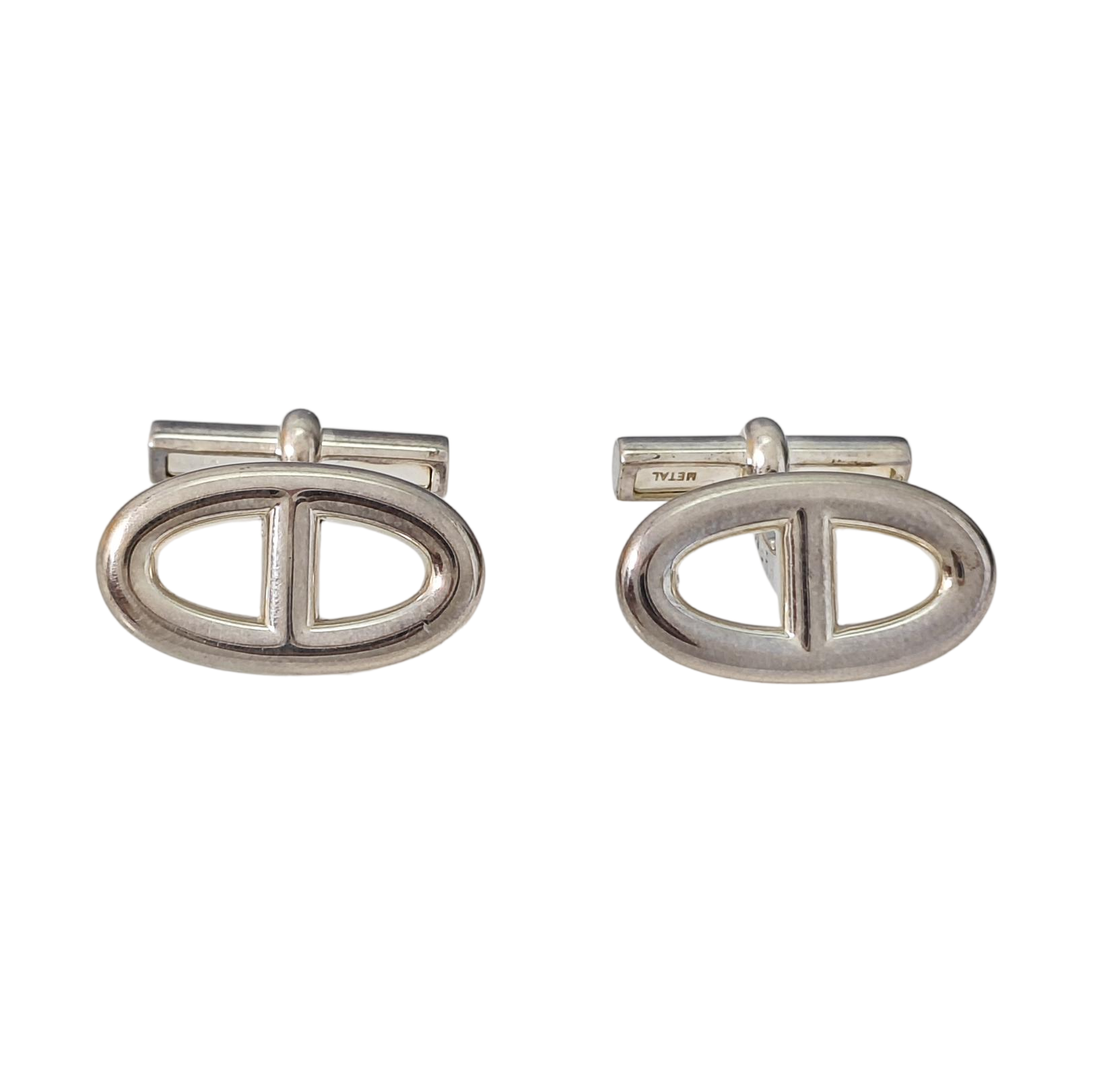 Metal Cufflink Silver
