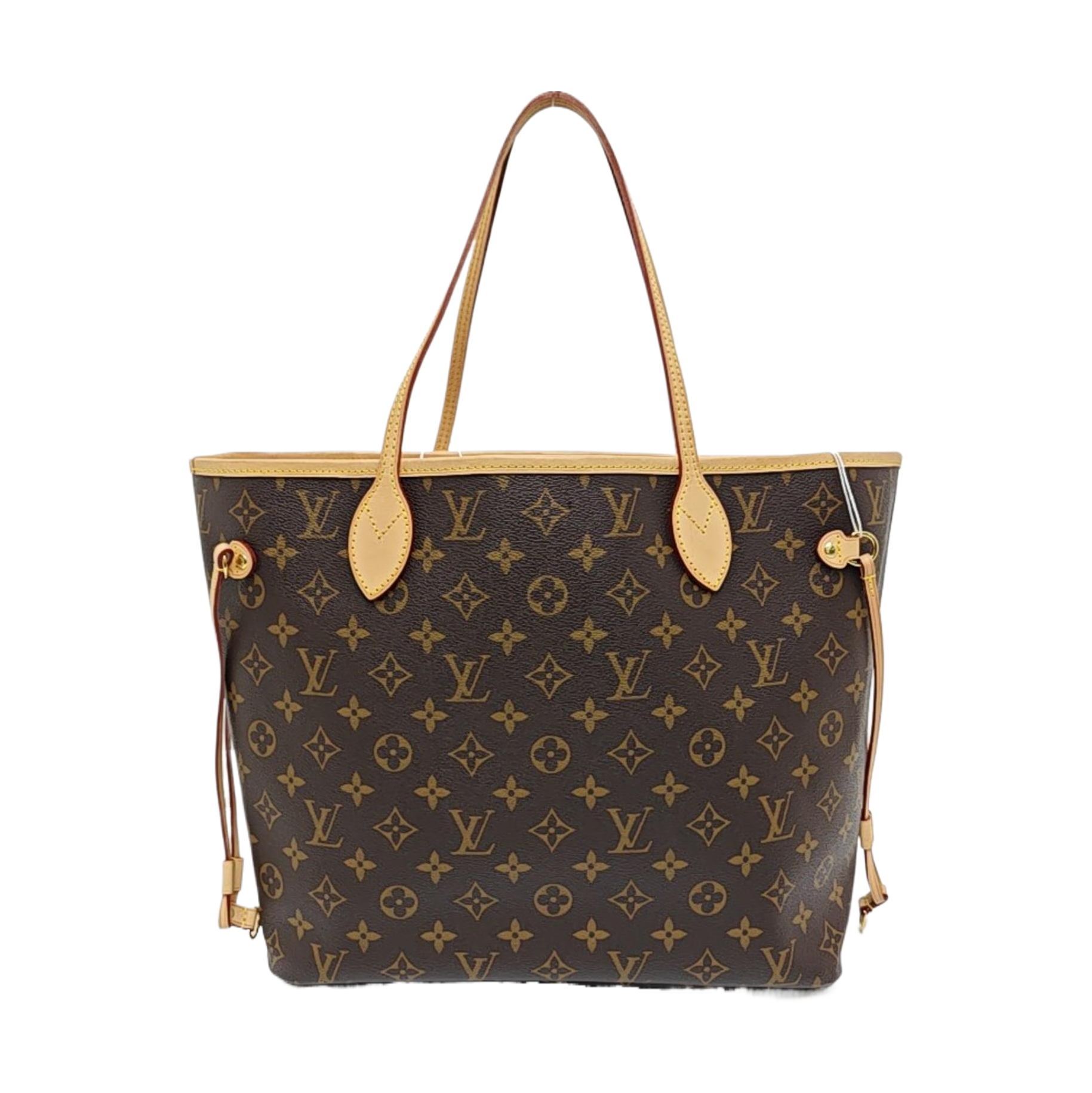 NEVERFULL MM Monogram Coated Canvas Brown