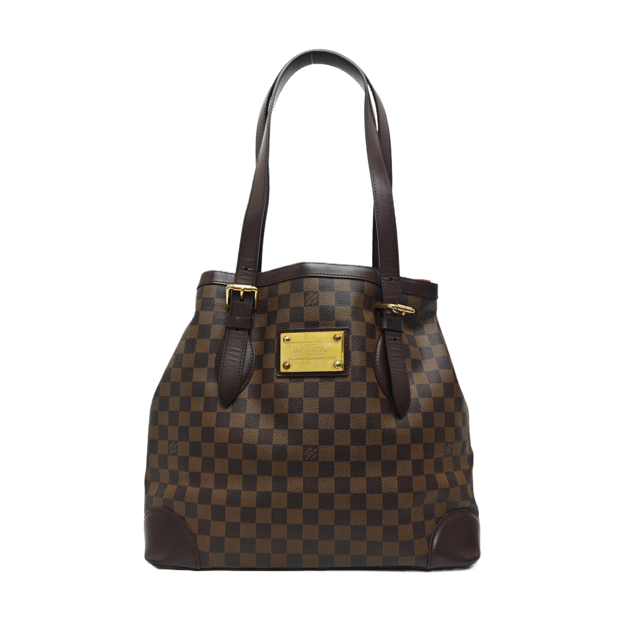 HAMPSTEAD GM Damier Ebene Coated Canvas Brown