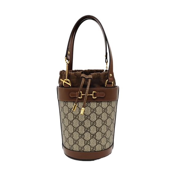 Horsebit 1955 Small Coated Canvas Beige