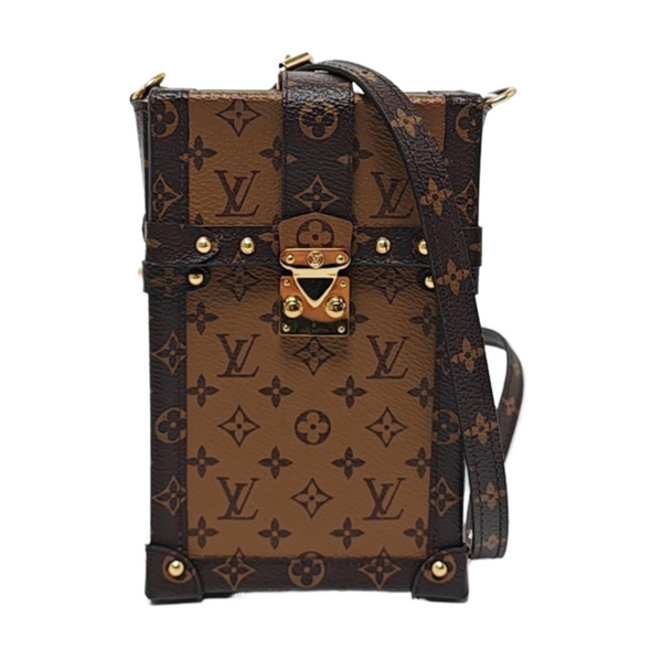 TRUNK Monogram Coated Canvas Brown