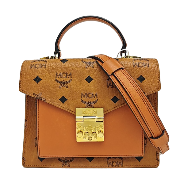 TRACY Small Monogram Coated Canvas Brown