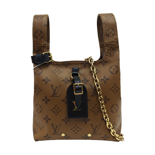 ATLANTIS PM Monogram Coated Canvas Brown