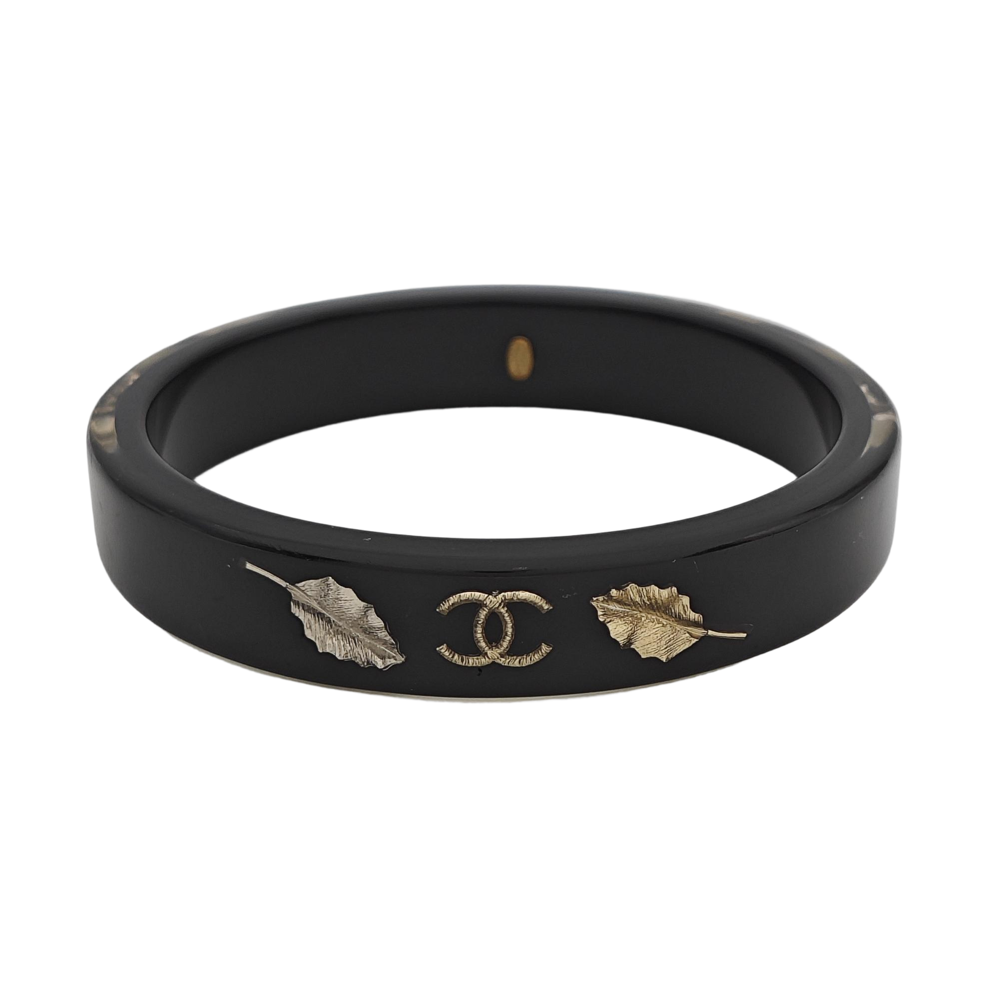Synthetic Material Black Bangle