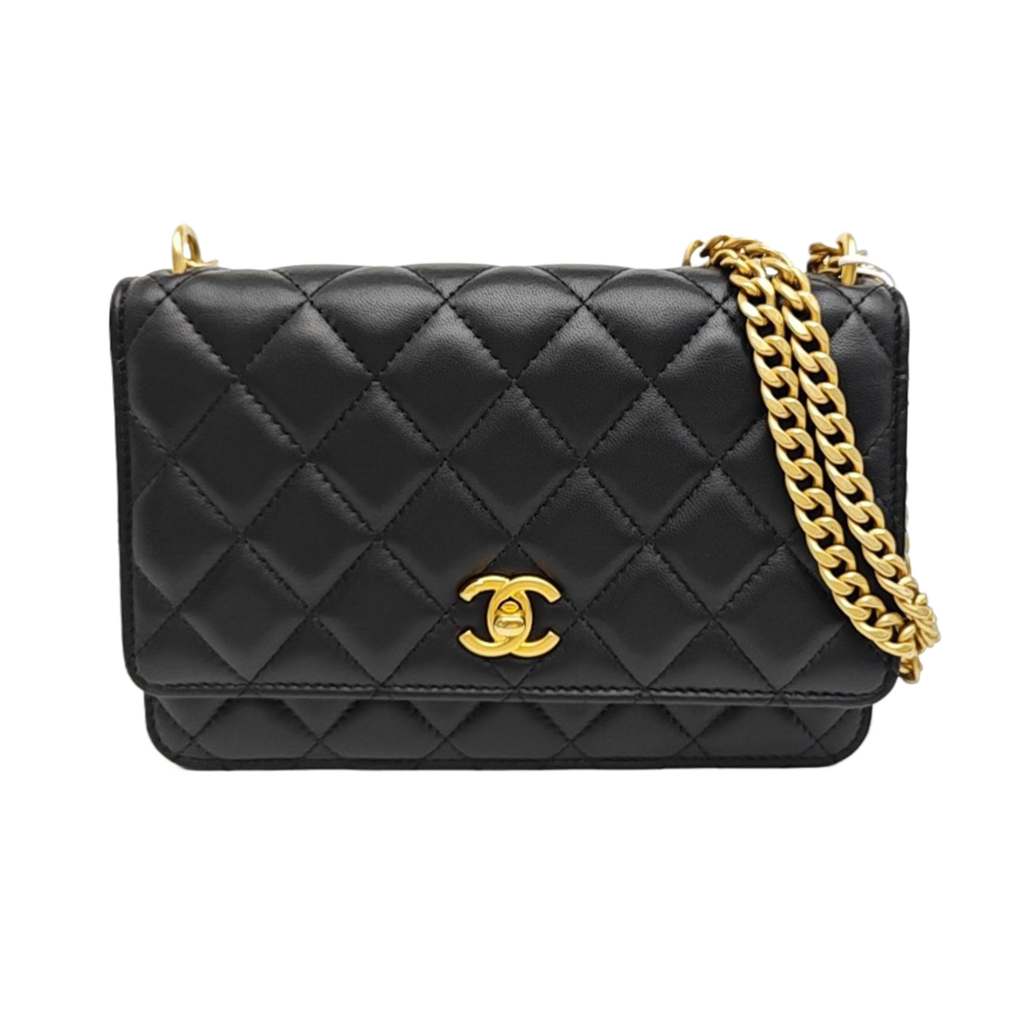 TRENDY CC Quilted Lambskin Black