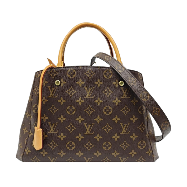 MONTAIGNE Monogram Coated Canvas Brown