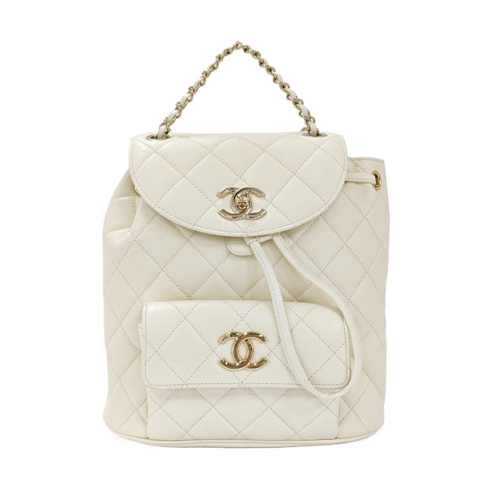 DUMA Quilted Grained Calfskin Beige
