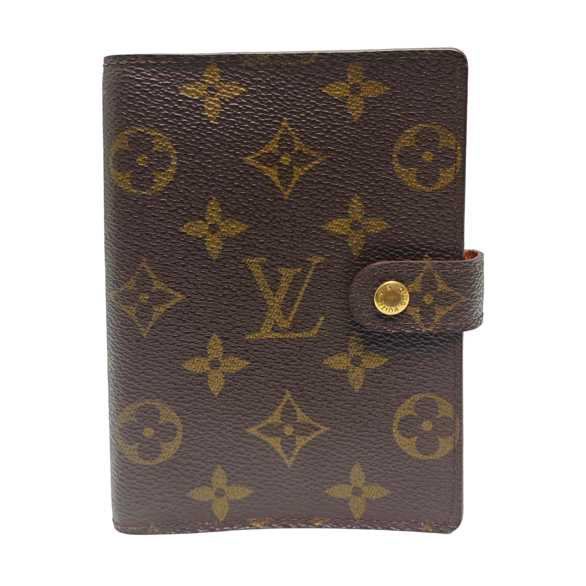 Coated Canvas Notebook Brown