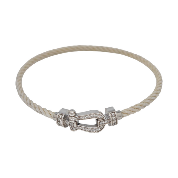 Force 10 Fabric White Bracelet