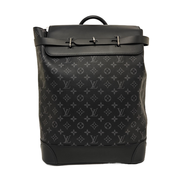 STEAMER Monogram Coated Canvas Black