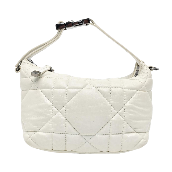 Diortravel Nomad Small Cannage Calfskin White