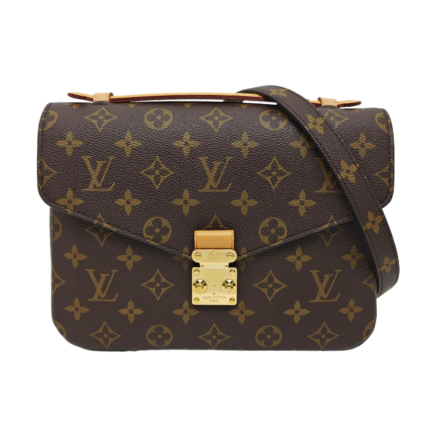 MÉTIS MM Monogram Coated Canvas Brown