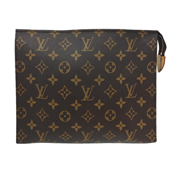 TOILET POCKET 26 Monogram Coated Canvas Brown
