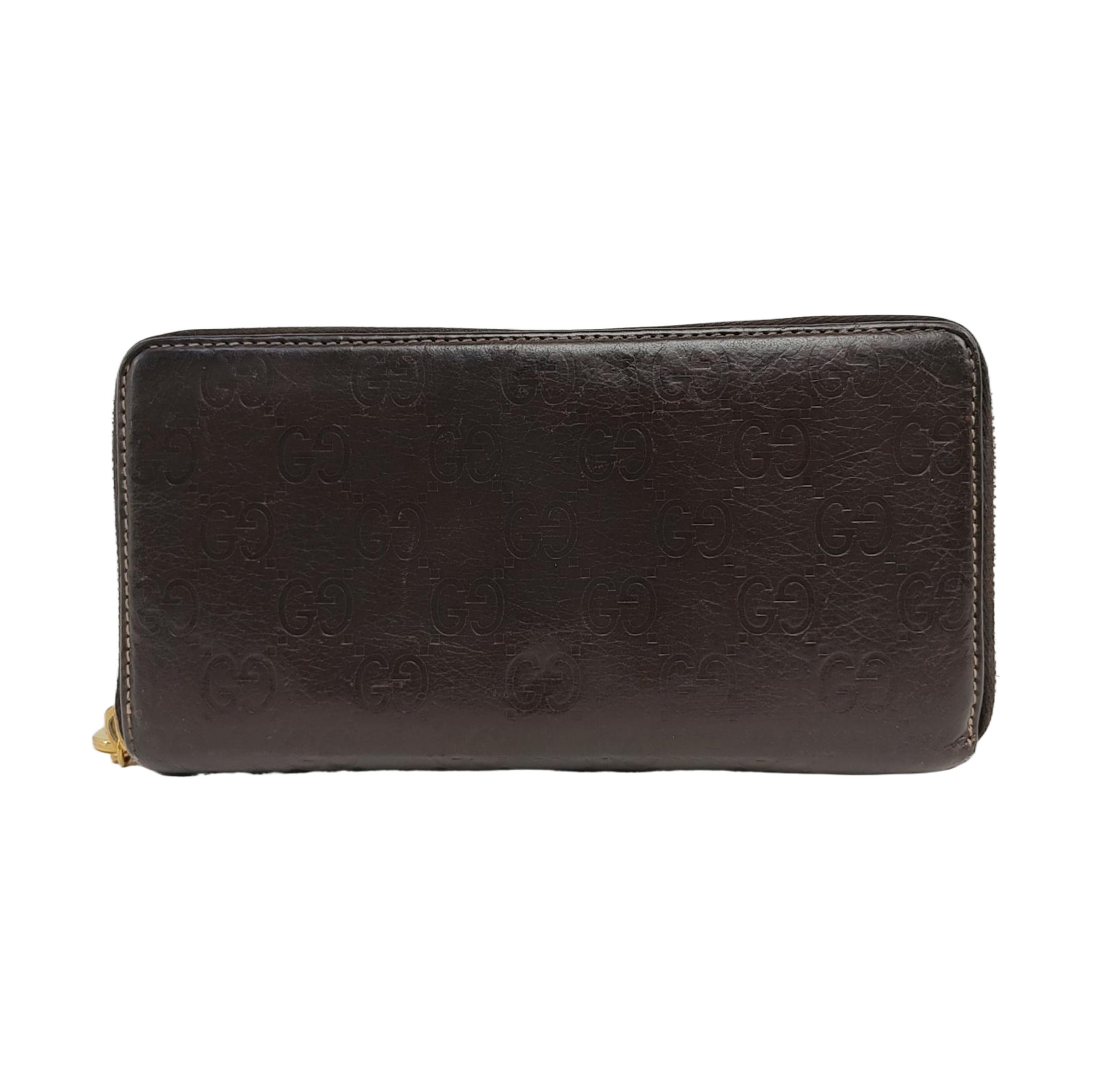 Ligne Shima Monogram Calfskin Brown Wallet