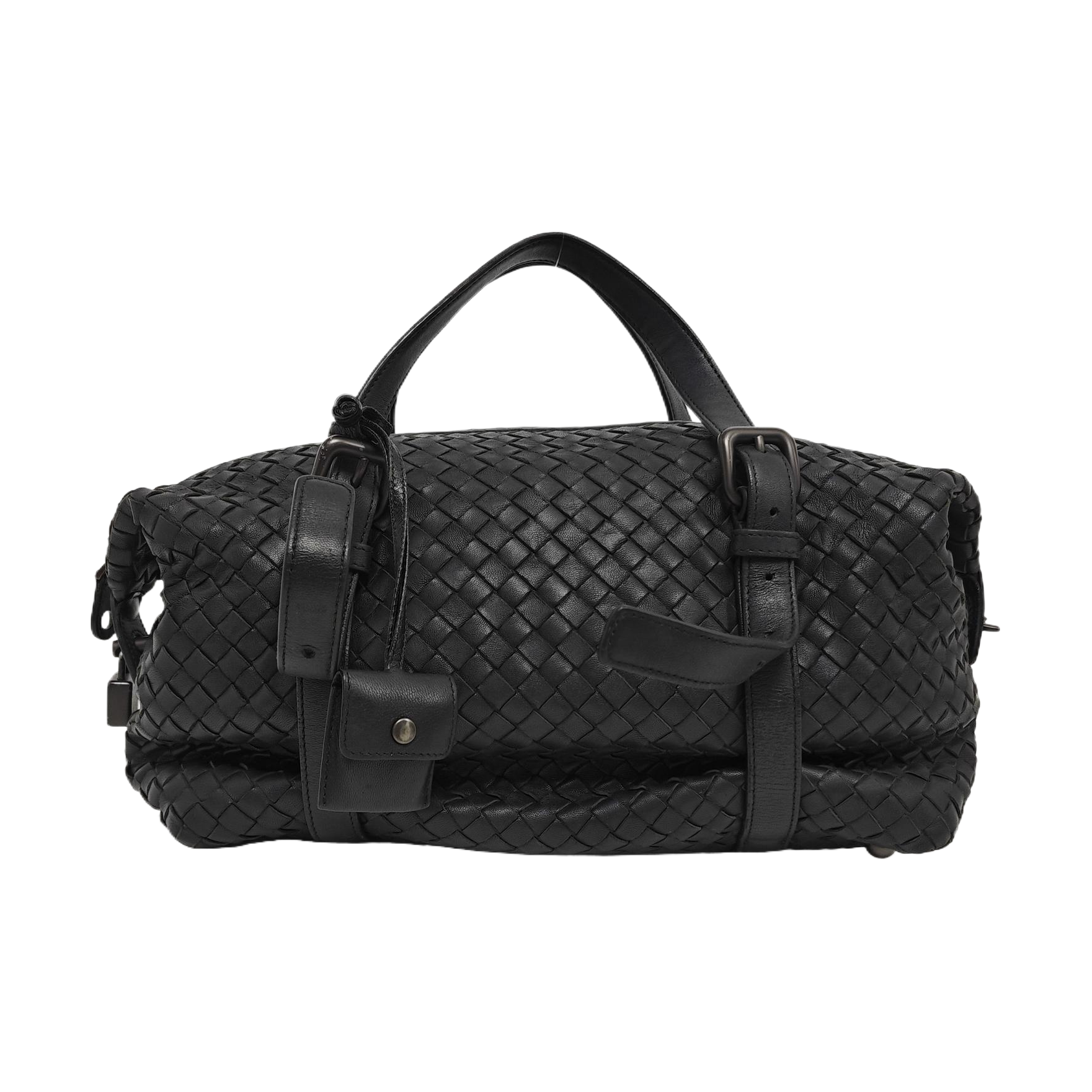 Lambskin Top Handle Bag Black