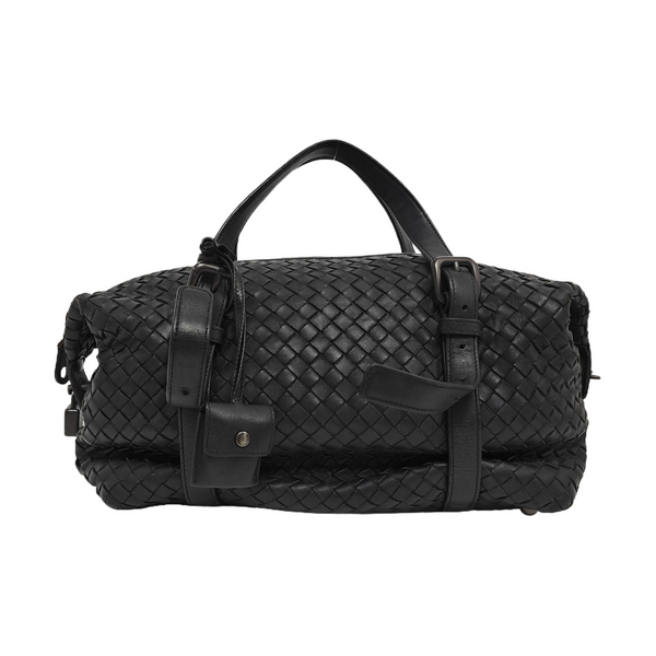 Lambskin Top Handle Bag Black