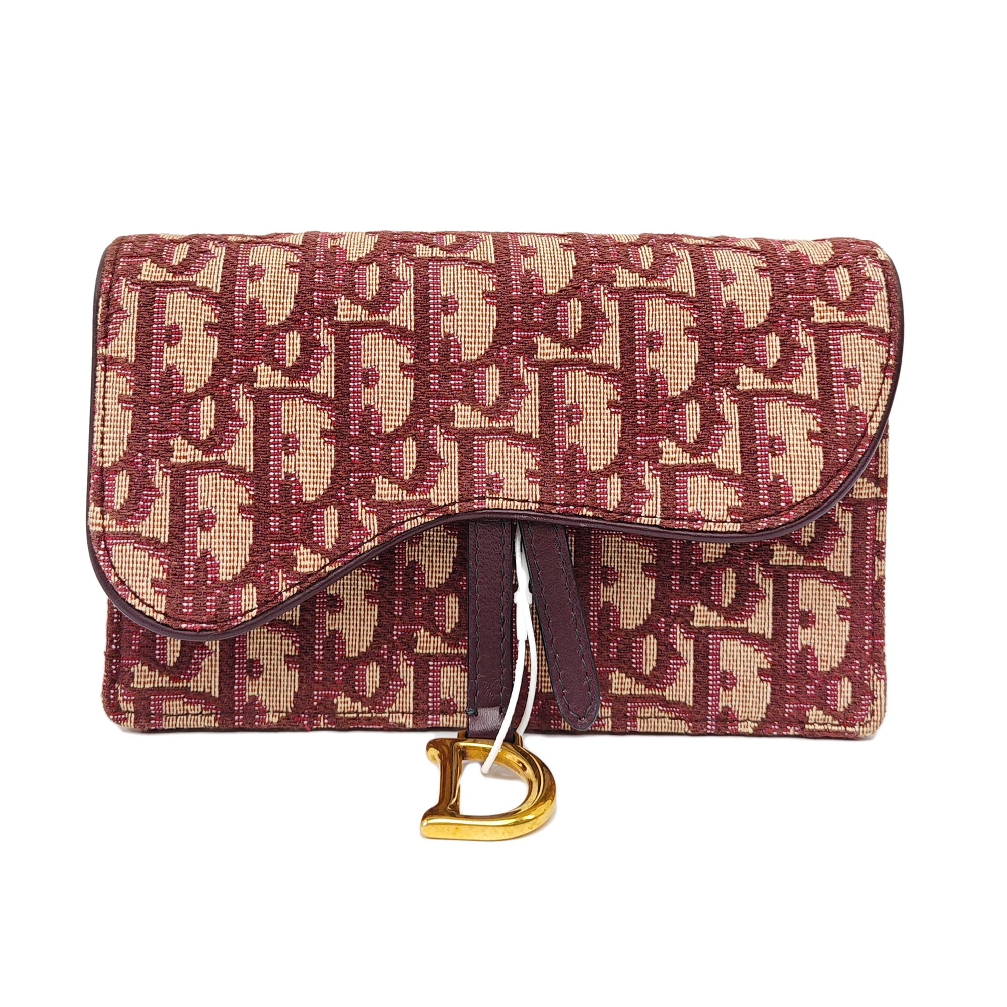 Saddle Mini Oblique Canvas Red