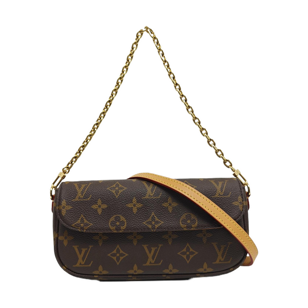IVY Monogram Coated Canvas Brown