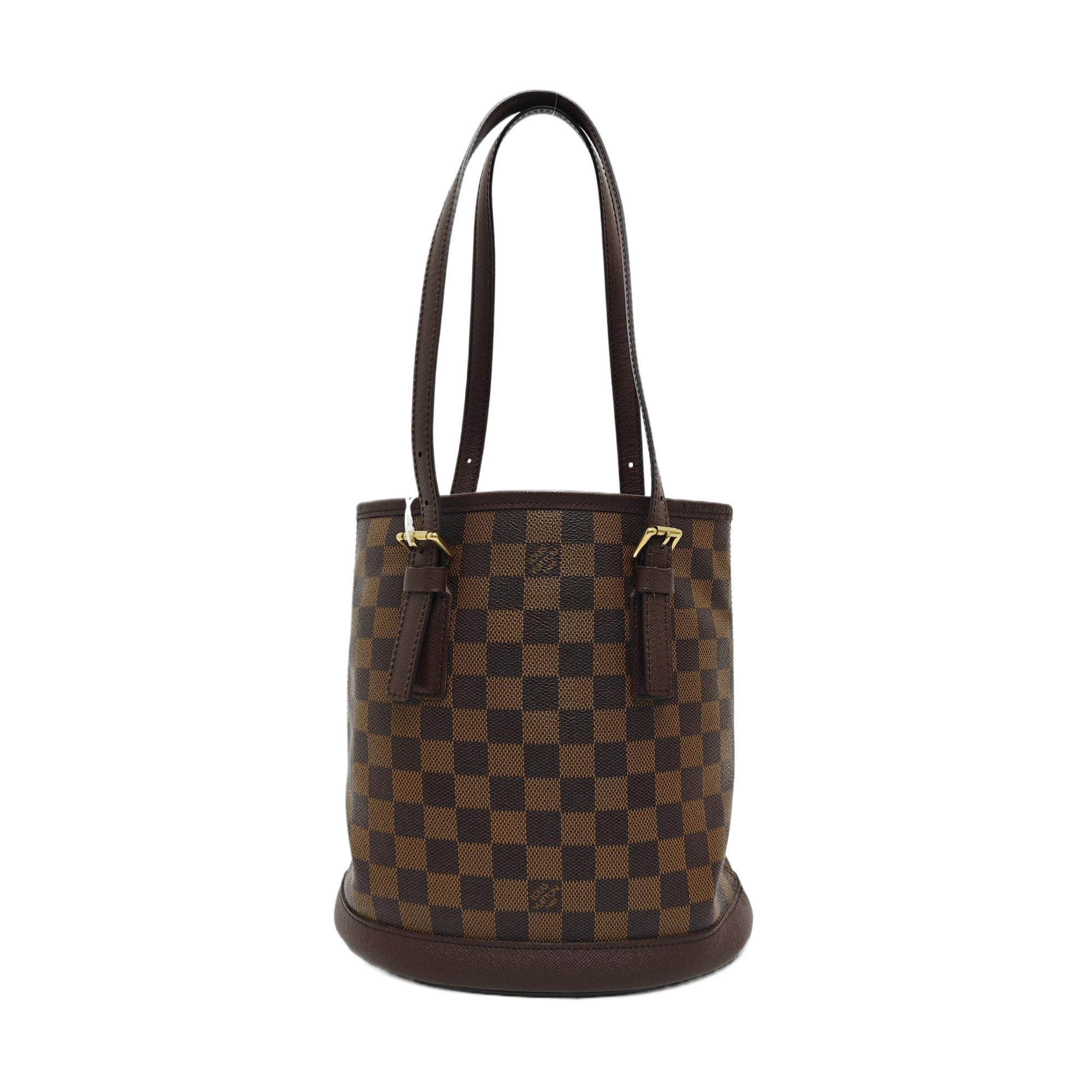 BUCKET PM Damier Ebene Coated Canvas Brown