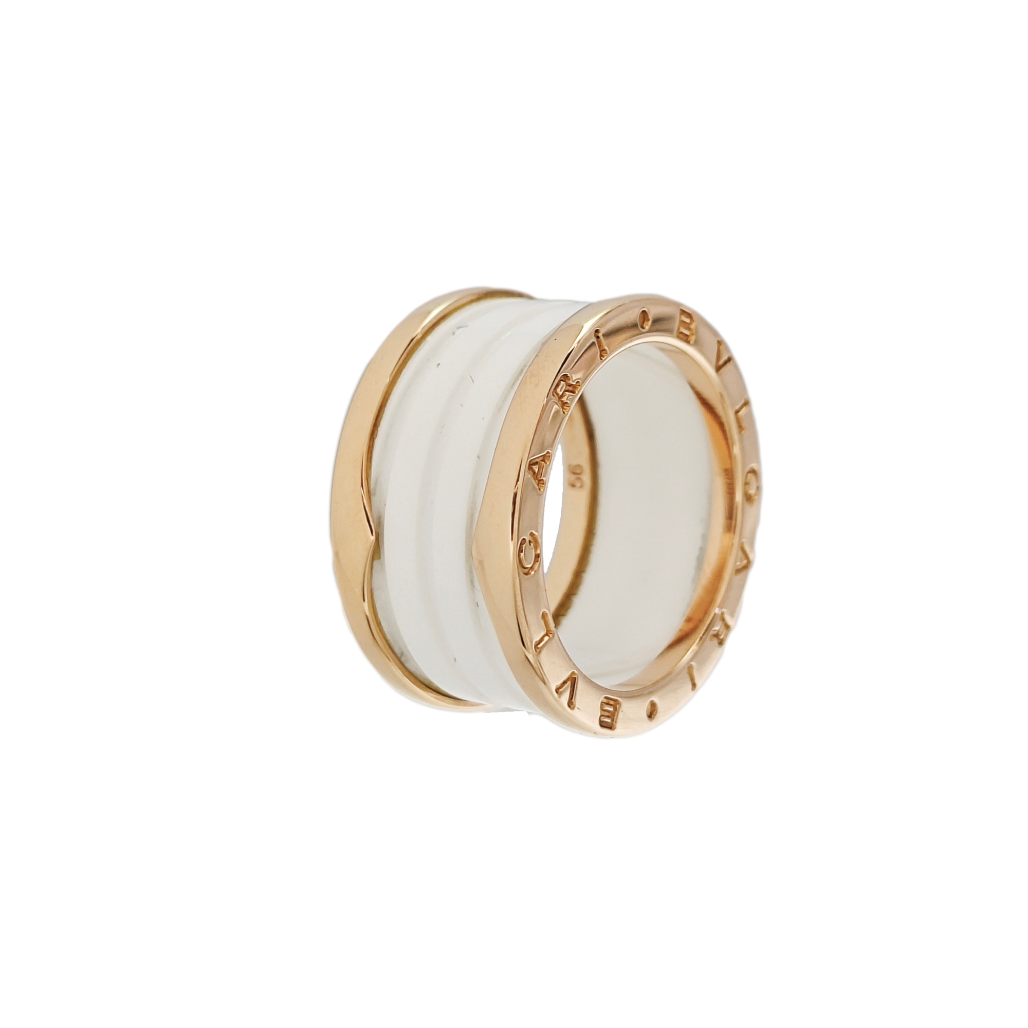 B.ZERO1 18k Rose Gold Ring EU 56
