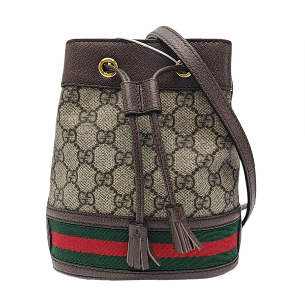 Ophidia Mini Monogram Coated Canvas Beige
