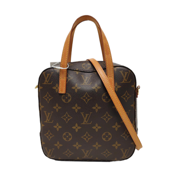 SPONTINI Monogram Coated Canvas Brown