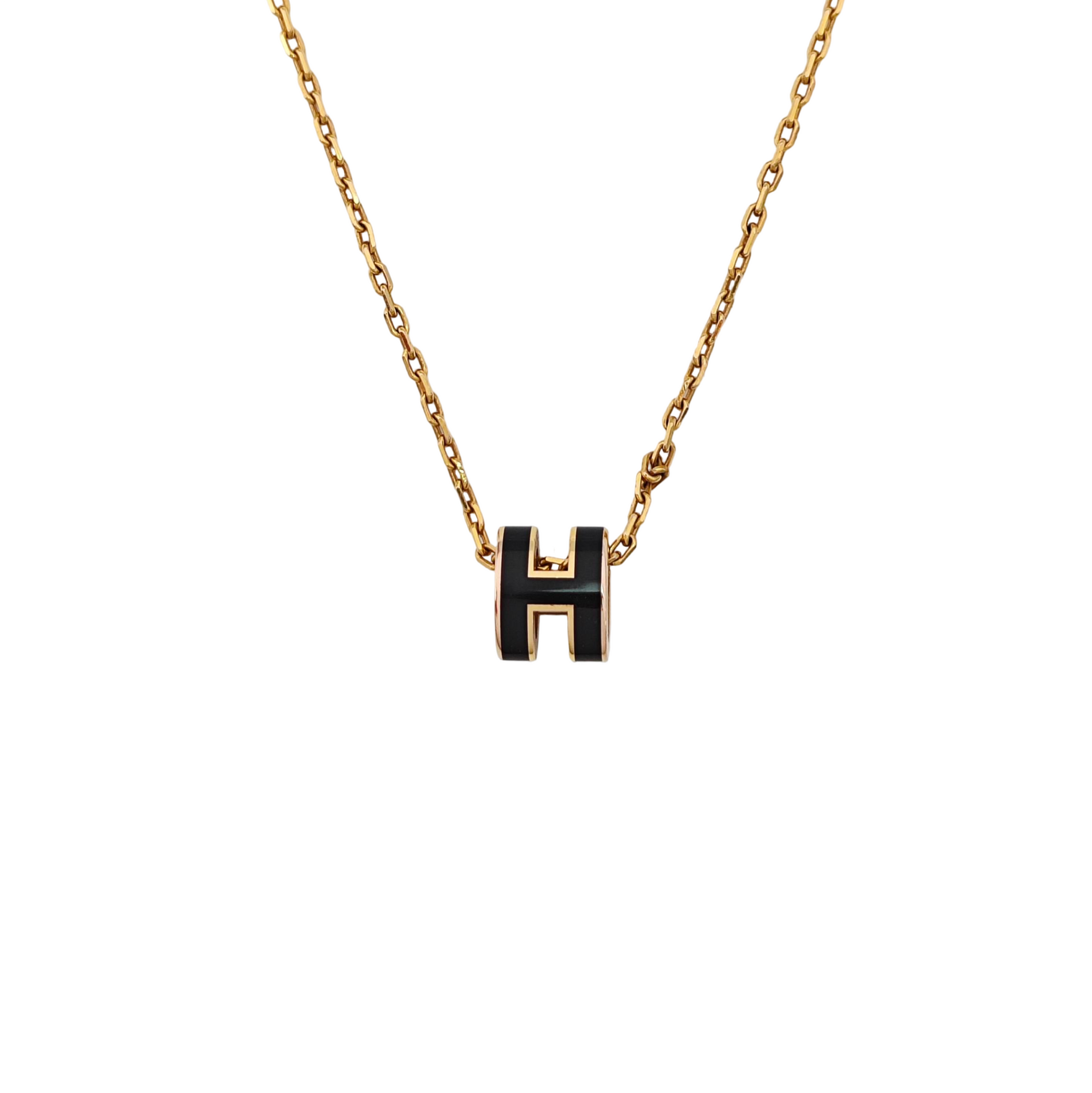 Pop H Metal Gold Necklace