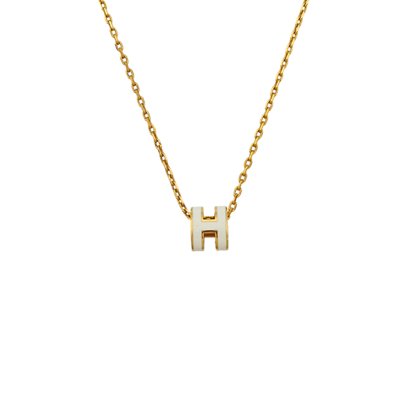 Pop H Metal Gold Necklace