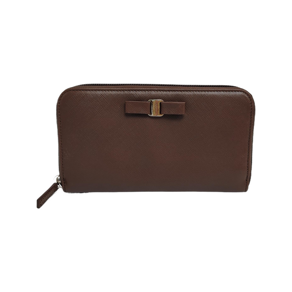 Vara Calfskin Brown Wallet