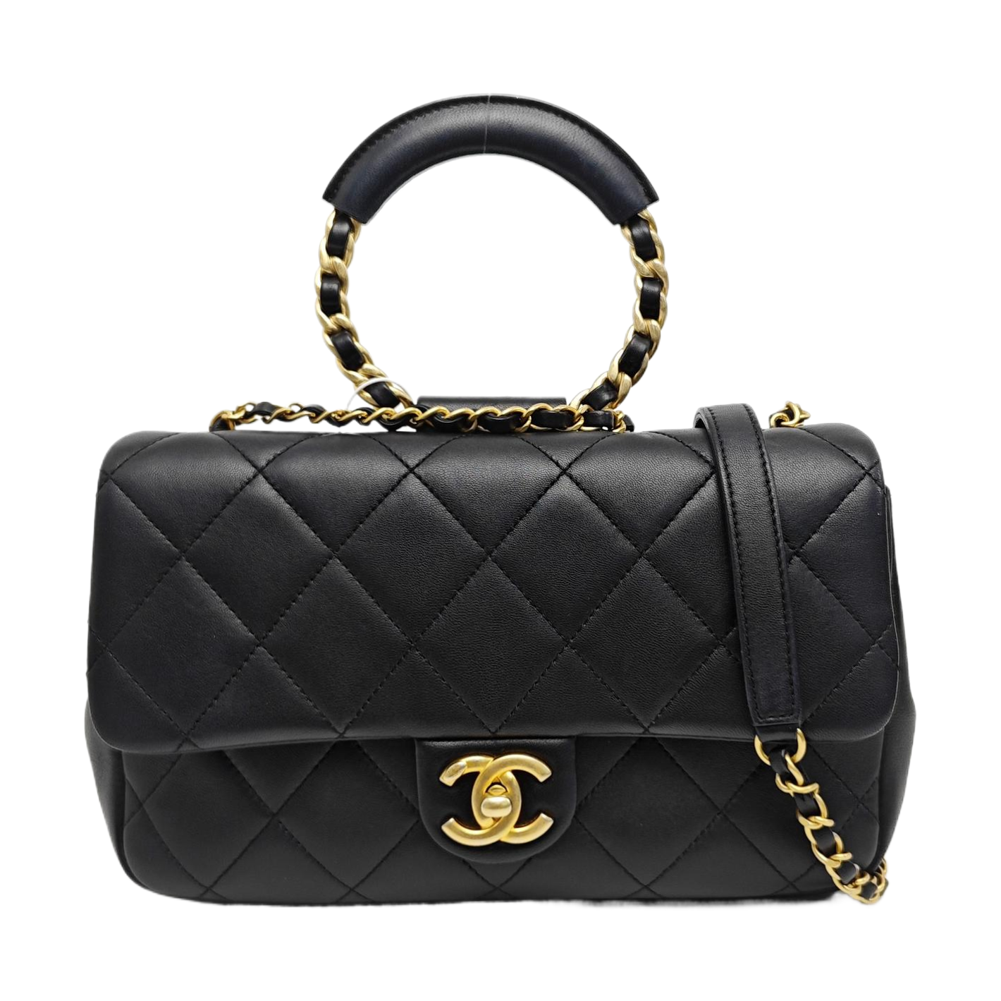 IN THE LOOP Quilted Lambskin Black