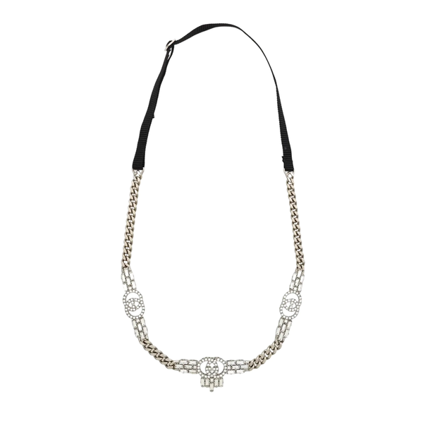 Fabric Silver Necklace