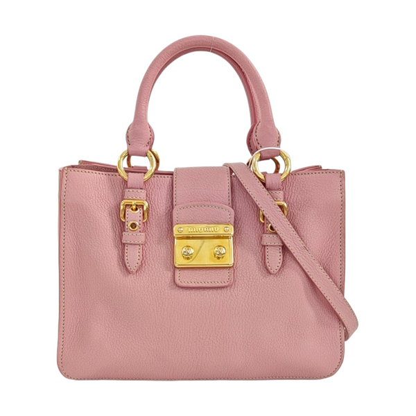 Calfskin Tote Bag Pink