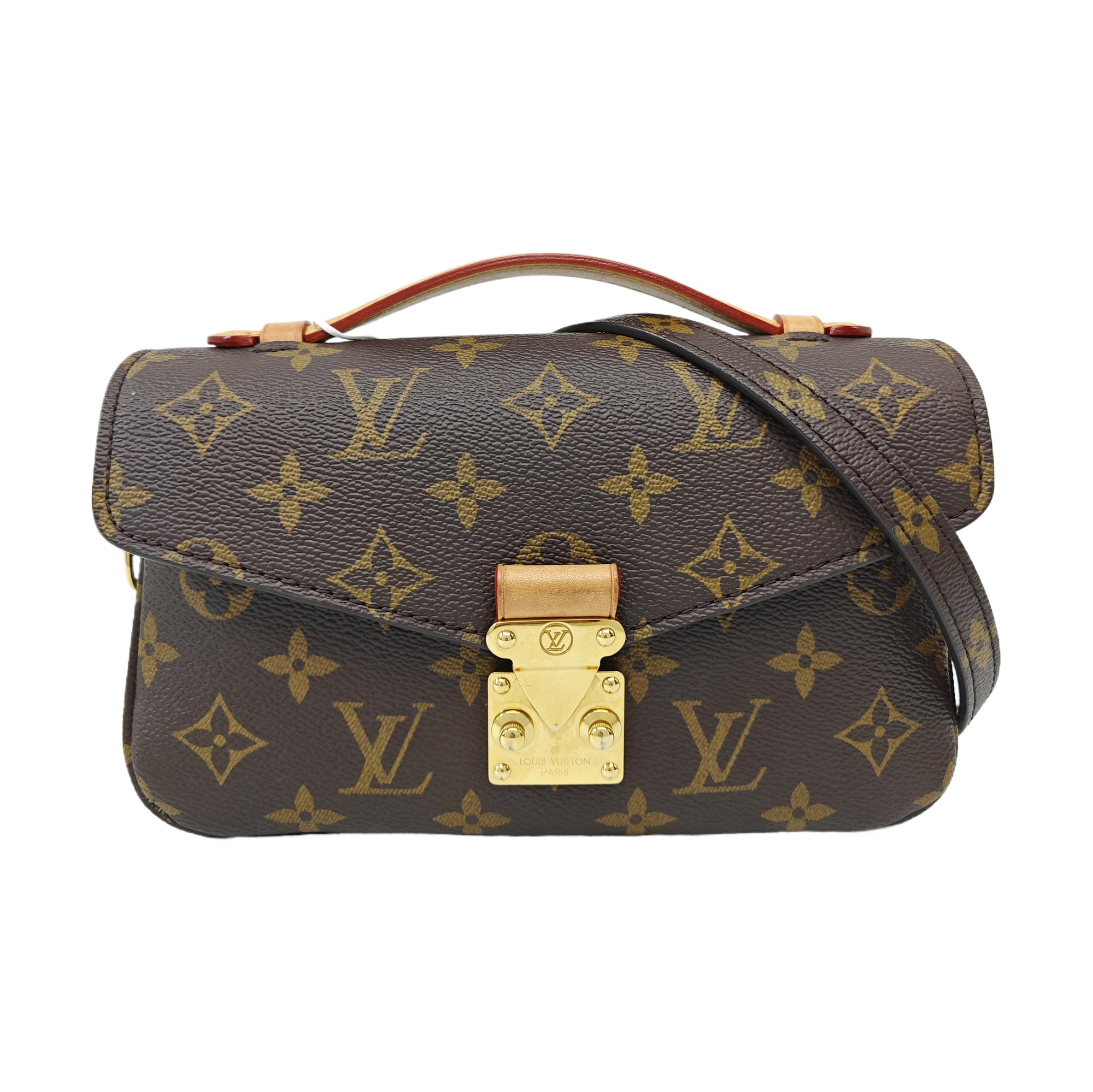 MÉTIS EAST WEST Monogram Coated Canvas Brown