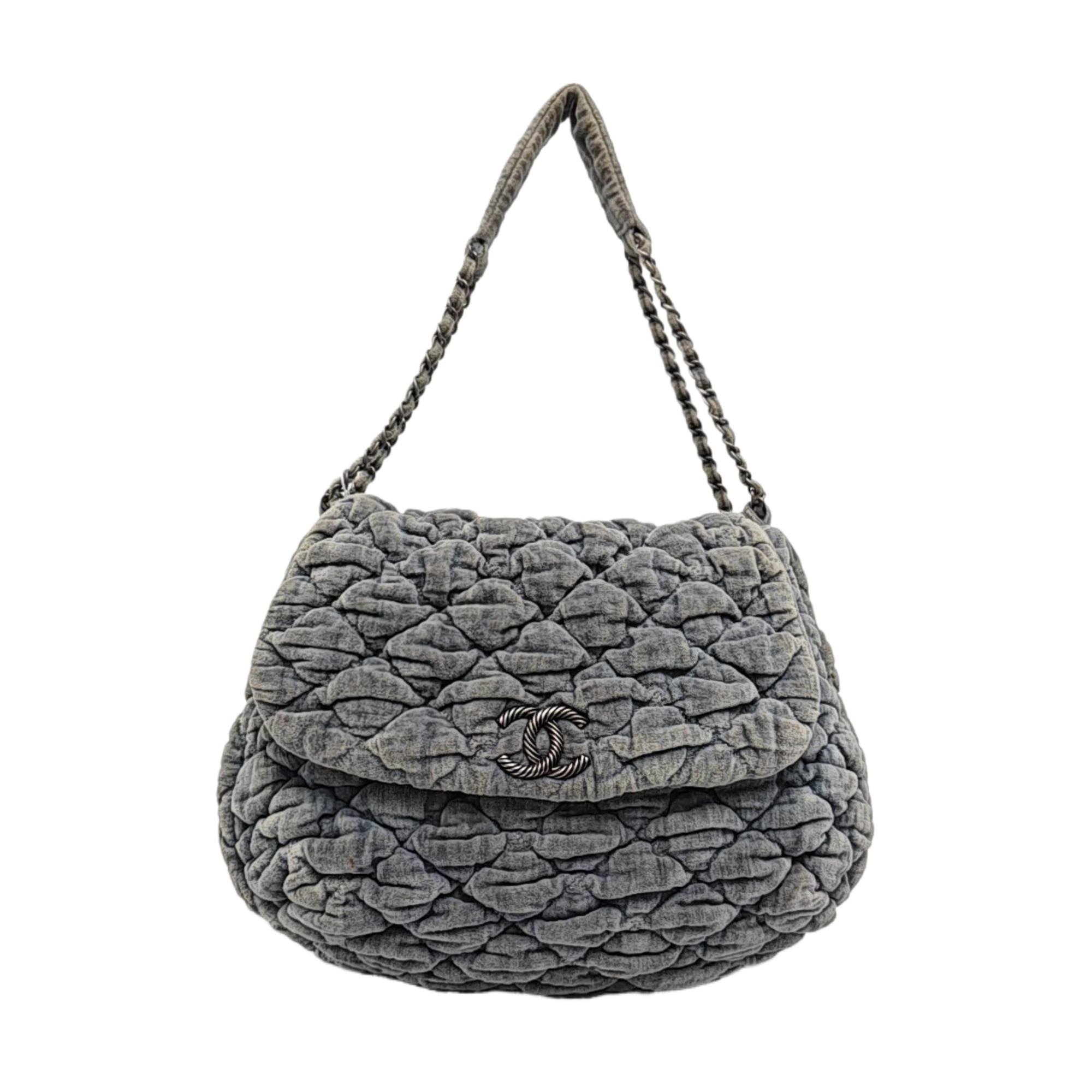 Quilted Velvet Gray