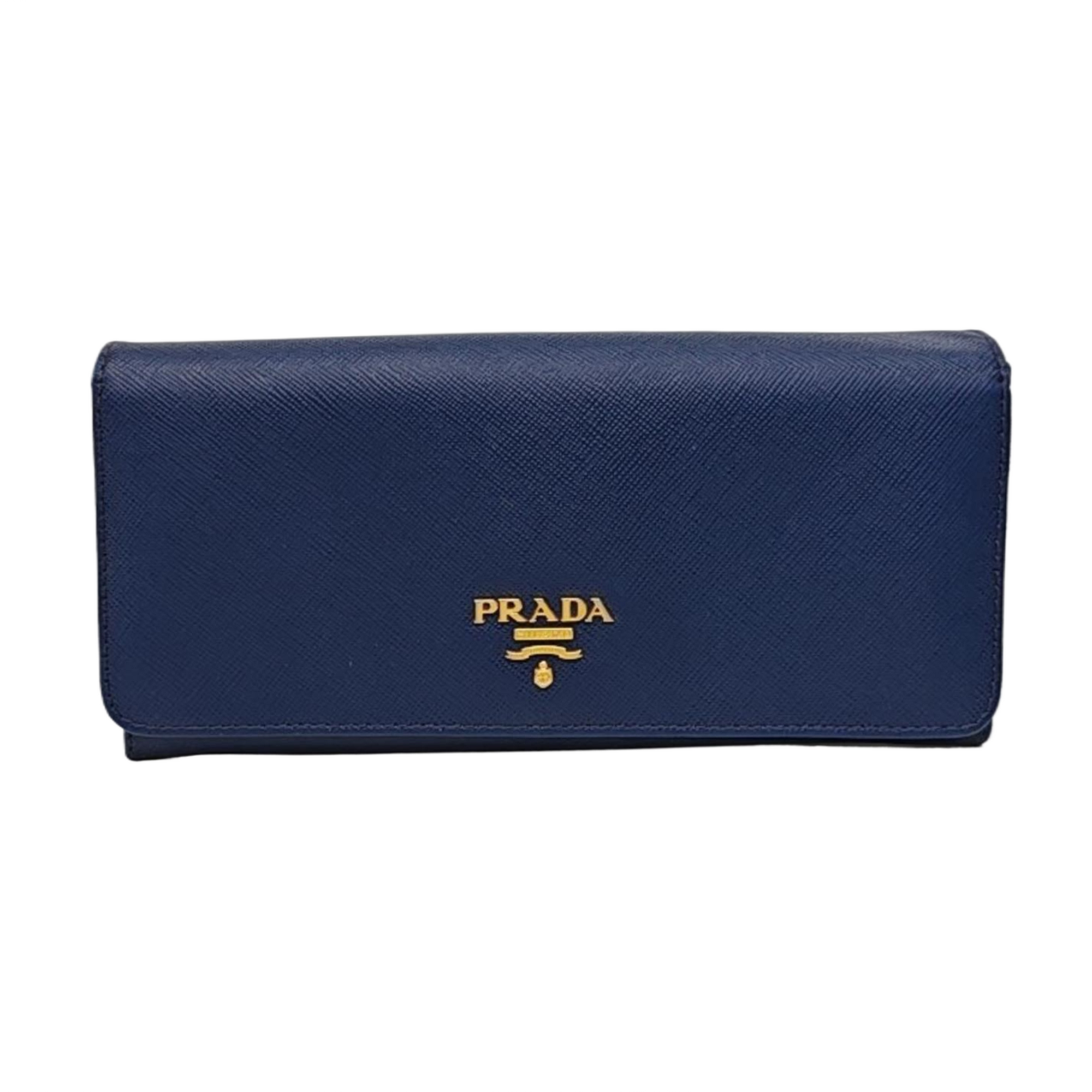 Mini Bag Saffiano Calfskin Blue Wallet
