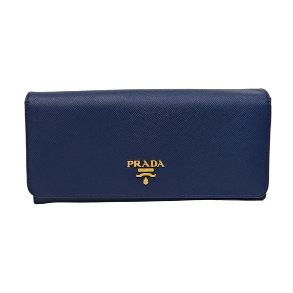 Mini Bag Saffiano Calfskin Blue Wallet