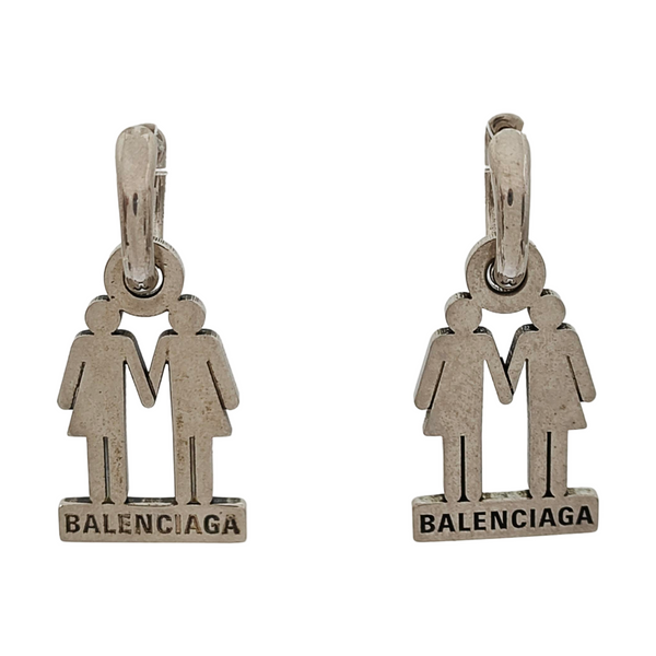 Metal Silver Earrings