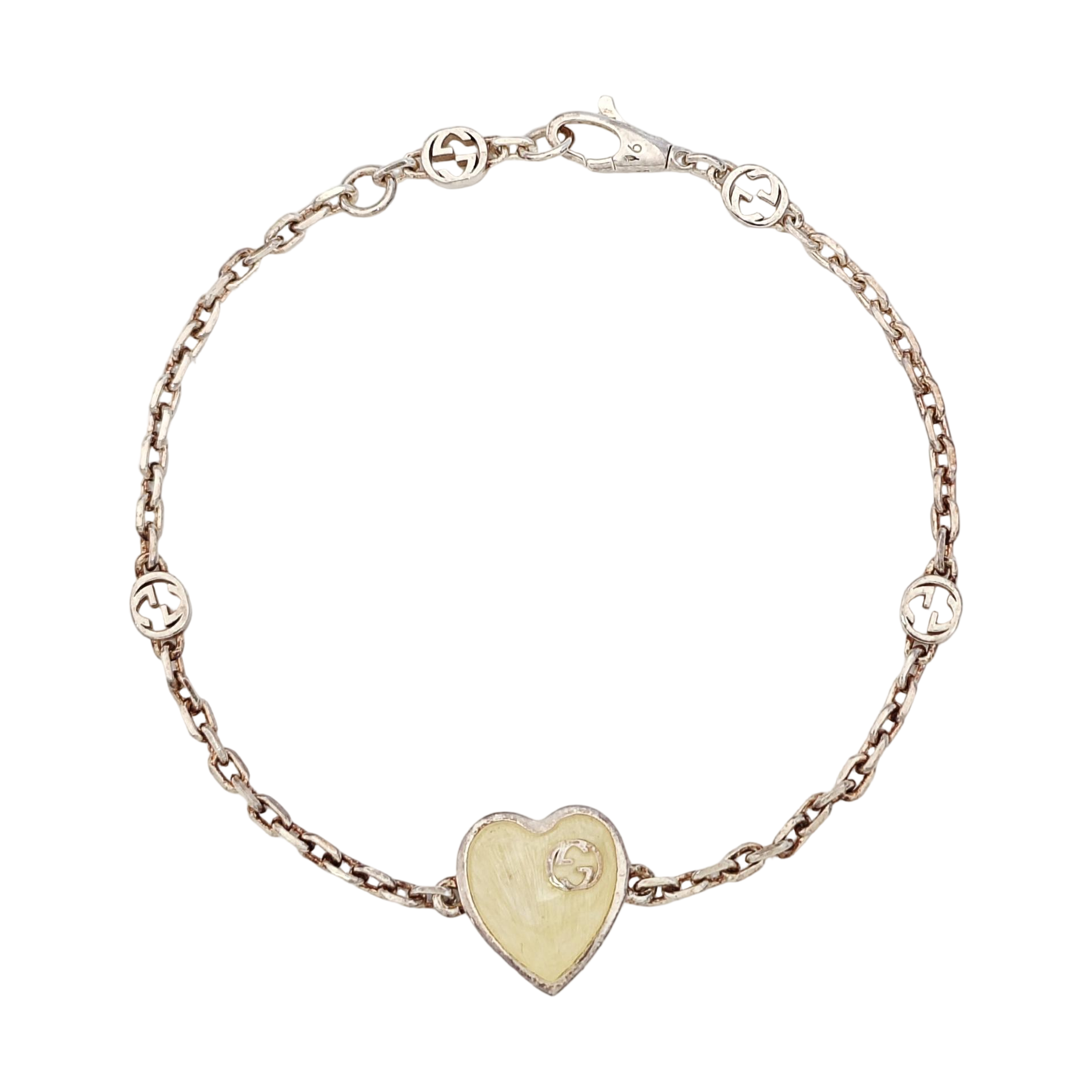 Interlocking G 925 Sterling Silver Bracelet