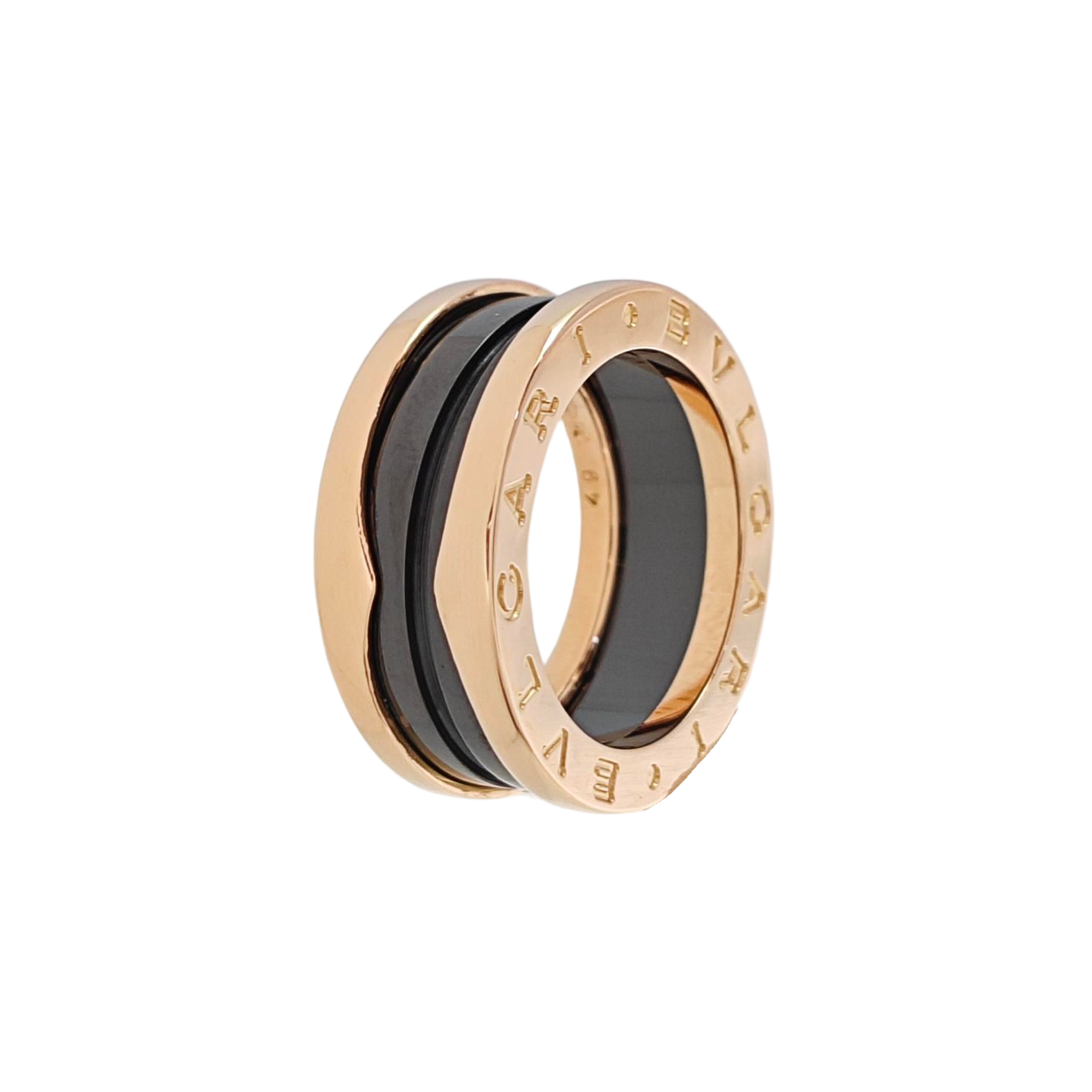 B.ZERO1 18k Rose Gold Ring EU 49