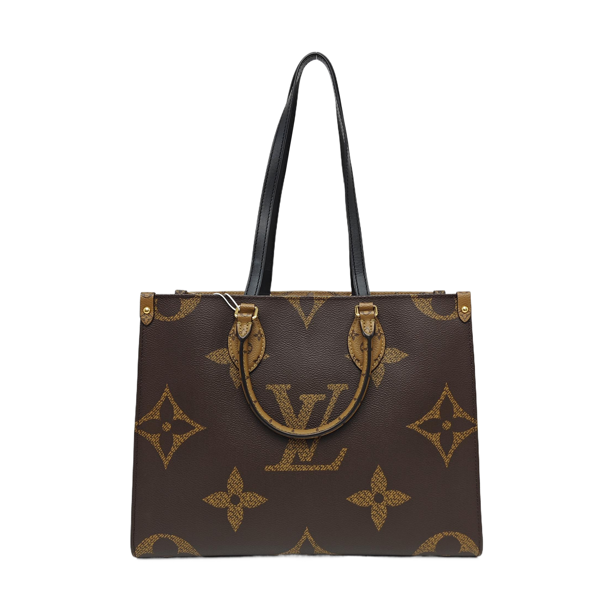 ONTHEGO MM Monogram Coated Canvas Brown