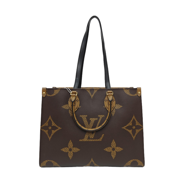 ONTHEGO MM Monogram Coated Canvas Brown