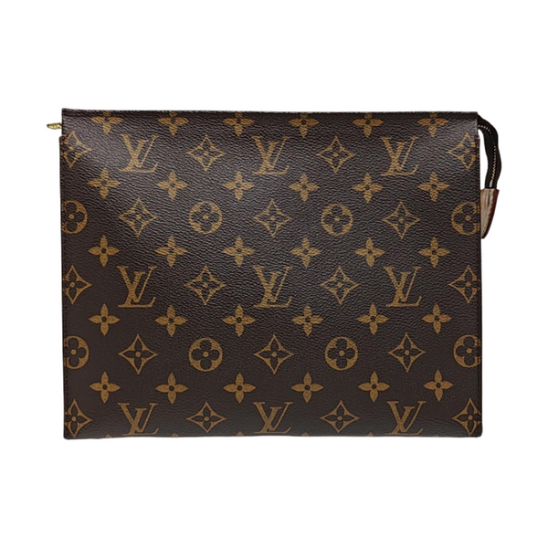 TOILET POCKET 26 Monogram Coated Canvas Brown